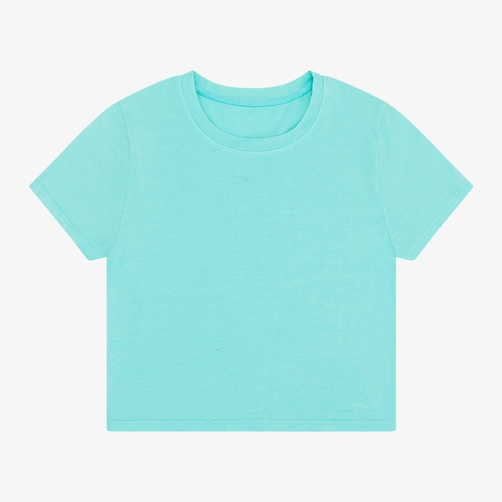Tenly Girls Relaxed Tee - Aqua Sky