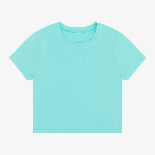 Tenly Girls Relaxed Tee - Aqua Sky