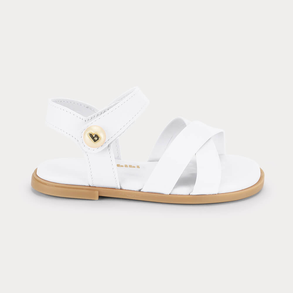 Bibi Shoes Girls Shoes White / 7 The Bibi Shine Mini Sandal