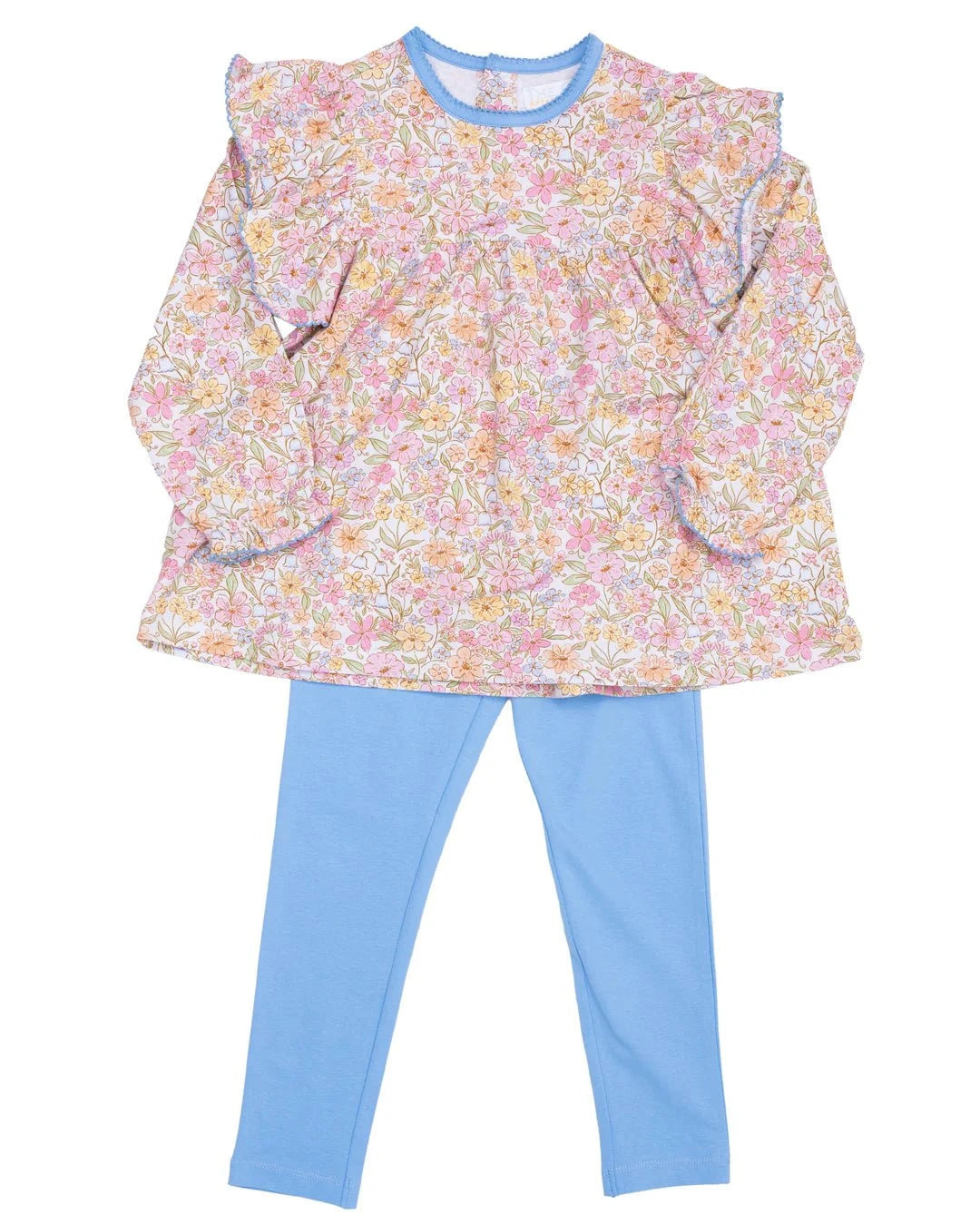 The Oaks Apparel Watercolor Wildflowers / 2 Toddler The Oaks Apparel Abree Watercolor Wildflowers Legging Set