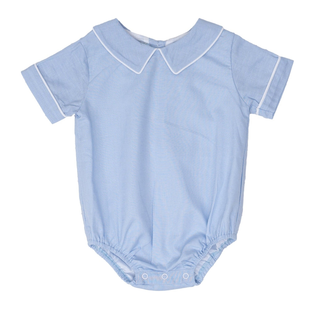 The Oaks Apparel Blue Linen Kolson Bubble babysupermarket