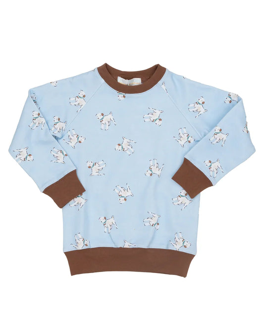 The Oaks Apparel Boys Apparel / Outerwear / Toddler Bluebell / 12 Mo The Oaks Apparel Boy's Bluebell Pups Sweatshirt