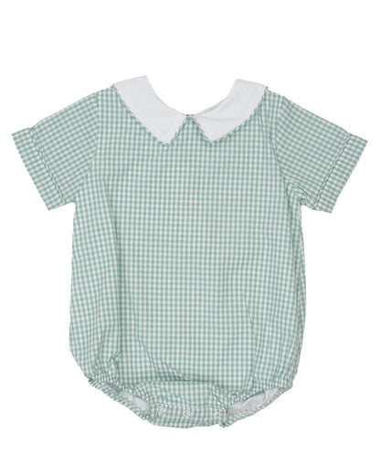 The Oaks Apparel Boys Apparel / Outfits / Infant Teal / 3 Mo The Oaks Apparel Boy's James Teal Briar Check Bubble