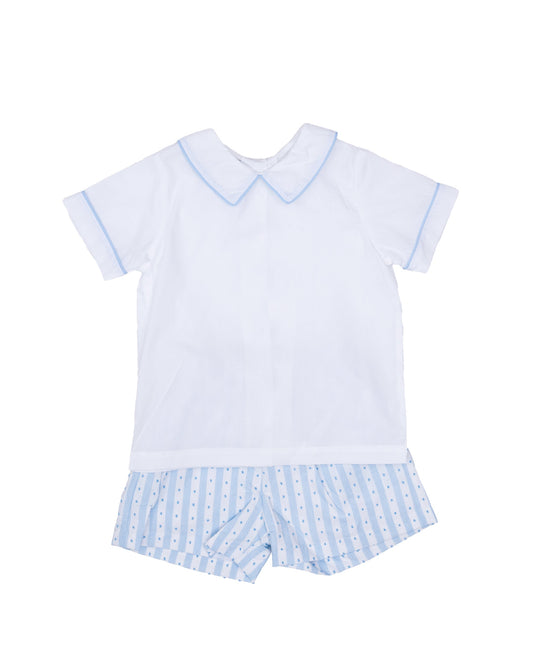 The Oaks ApparelThe Oaks Apparel Boys John Set - Blue Stripe BreezeBabysupermarket