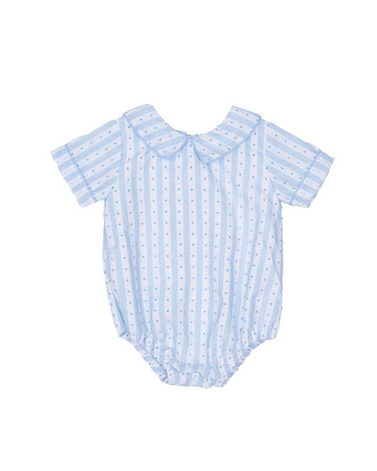 The Oaks ApparelThe Oaks Apparel Boys Kolson Bubble - Blue Stripe BreezeBabysupermarket