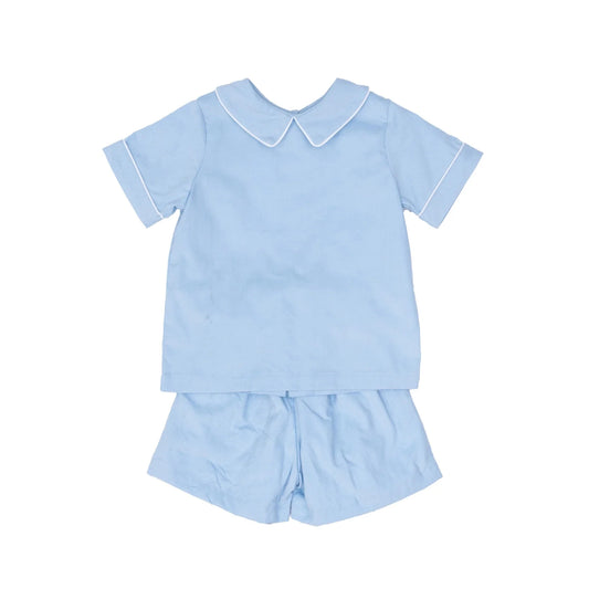 The Oaks Apparel Baby Blue Cord / 2 Toddler The Oaks Apparel Crawford Bay Blue Cord Short Set