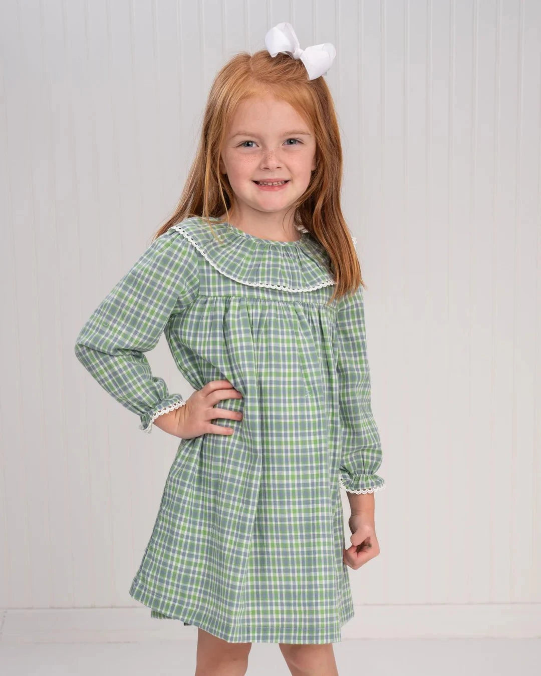 The Oaks Apparel The Oaks Apparel Hunter Bluegrass Plaid Dress