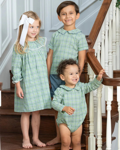 The Oaks Apparel The Oaks Apparel John Bluegrass Plaid Short Set