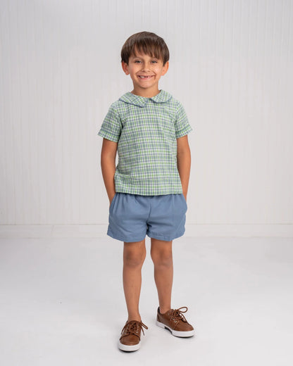 The Oaks Apparel The Oaks Apparel John Bluegrass Plaid Short Set
