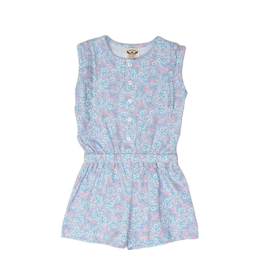 The Oaks Apparel General Cotton Candy Floral / 4 The Oaks Apparel Kinsley Cotton Candy Floral Romper