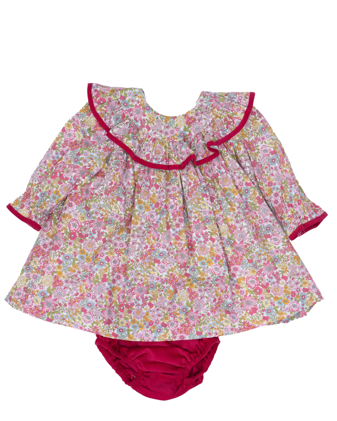 The Oaks Apparel Raspberry Floral / 12 Mo The Oaks Apparel Layla Raspberry Floral Bloomer Set