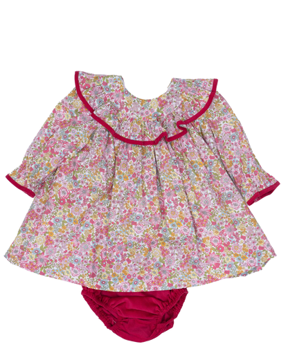 The Oaks Apparel Raspberry Floral / 12 Mo The Oaks Apparel Layla Raspberry Floral Bloomer Set