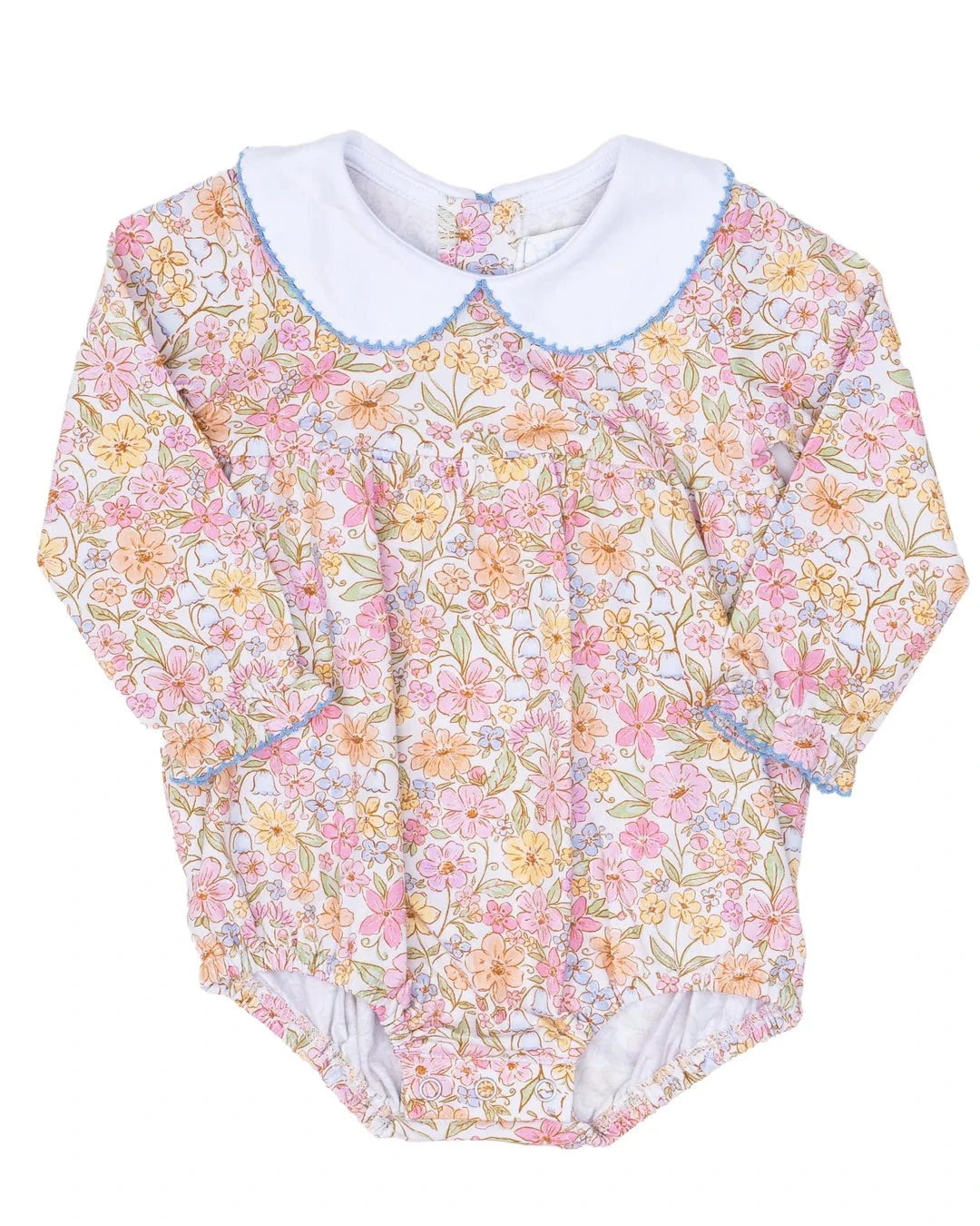 The Oaks Apparel Watercolor Wildflowers / 6 Mo The Oaks Apparel Mary Mills Watercolor Wildflowers Bubble