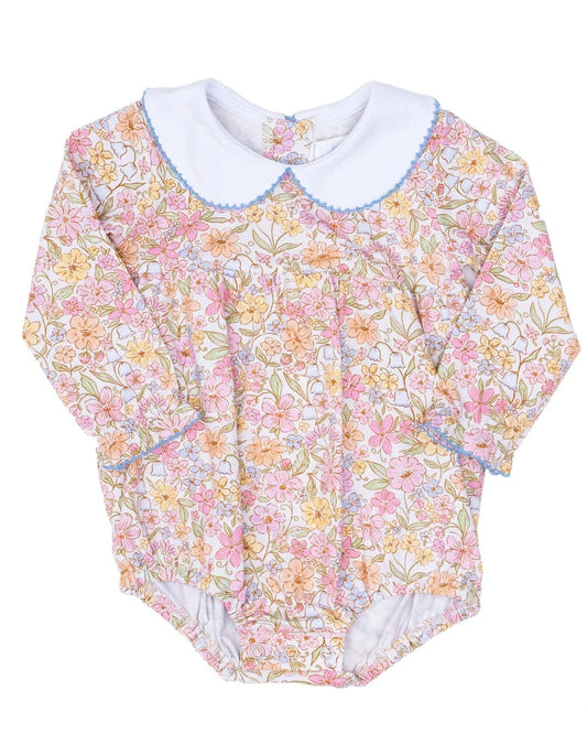 The Oaks Apparel Watercolor Wildflowers / 6 Mo The Oaks Apparel Mary Mills Watercolor Wildflowers Bubble