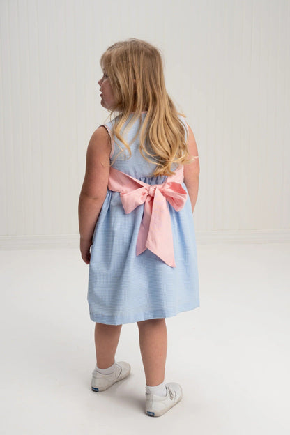 The Oaks Apparel Mildred Blue Check Dress