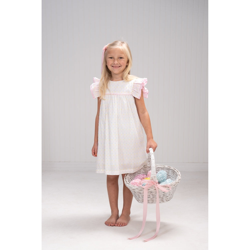 The Oaks Apparel Pastel Swiss Dot Tara Dress babysupermarket