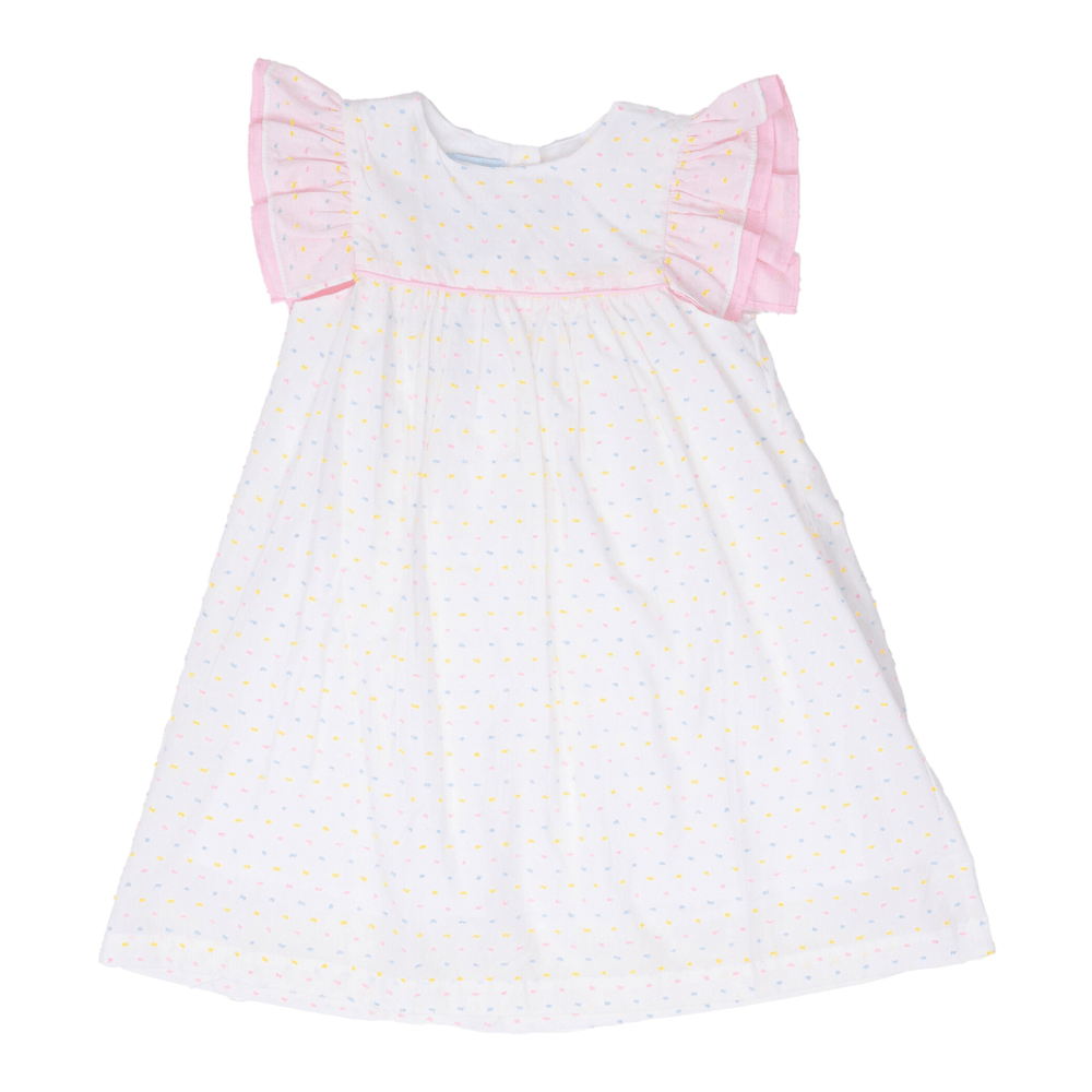 The Oaks Apparel Pastel Swiss Dot Tara Dress babysupermarket