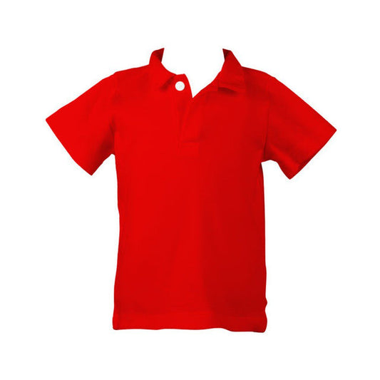 The Proper Peony Boys Red Polo Shirt