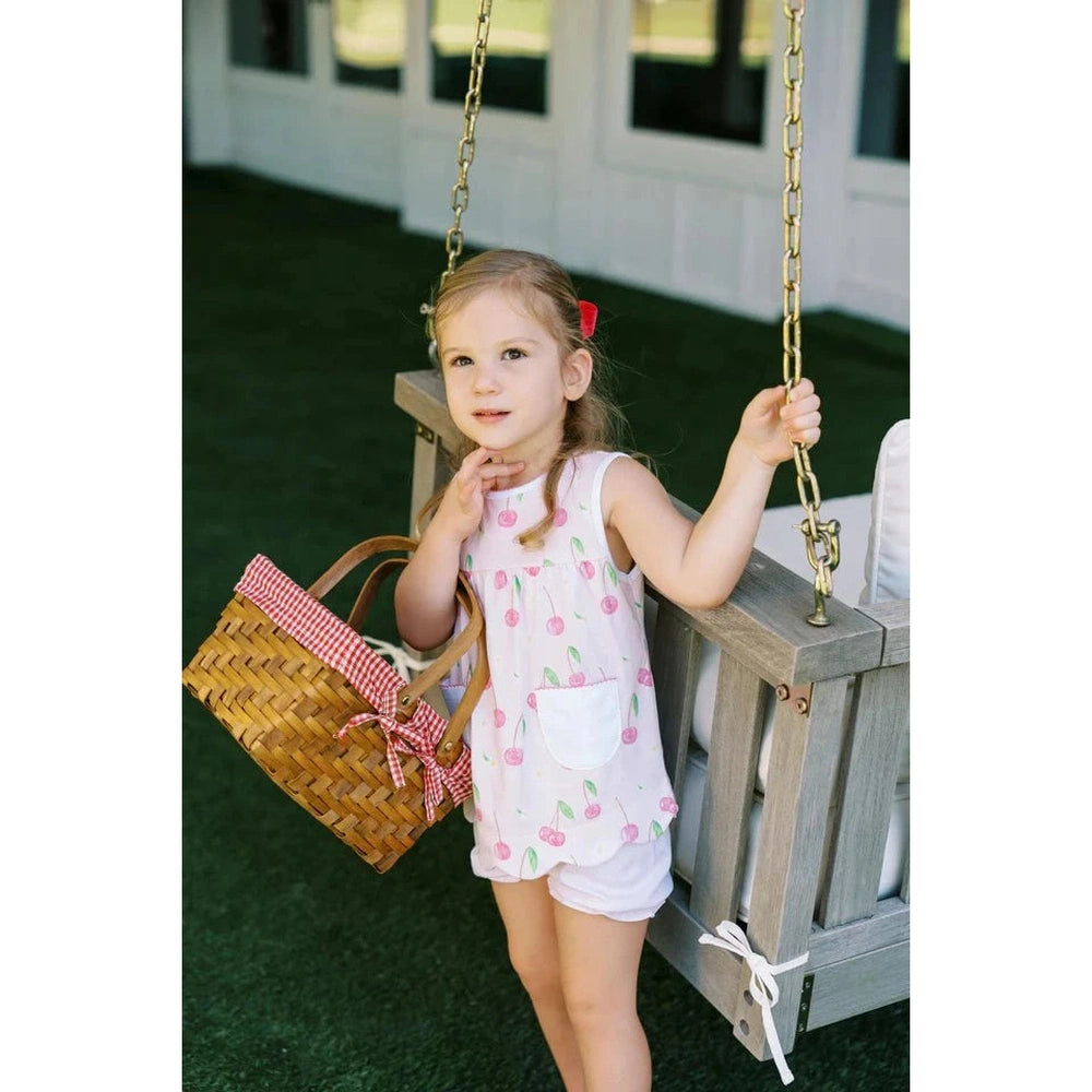 The Proper Peony Cherry Blooms Girl Bloomer Set