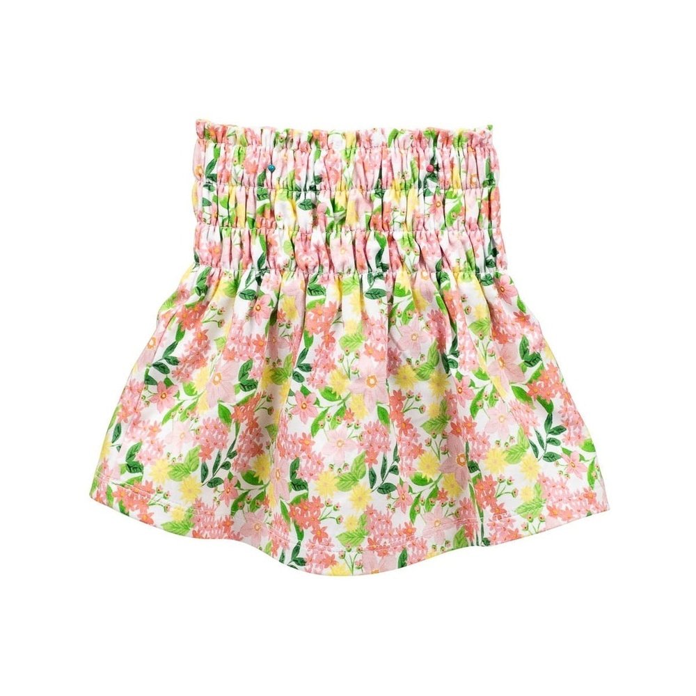 The Proper Peony Daffodil Smocked Waist Skirt