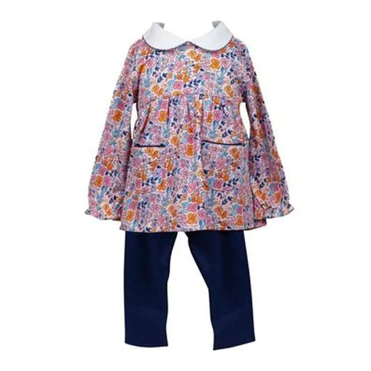 The Proper Peony The Proper Peony Pansy Floral Tunic Set