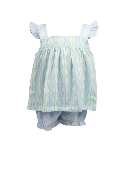 Proper Peony Rosemary / 12 Mo The Proper Peony Parkside Collection - Girl Bloomer Set Rosemary