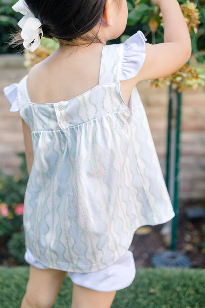 Proper Peony The Proper Peony Parkside Collection - Girl Bloomer Set Rosemary