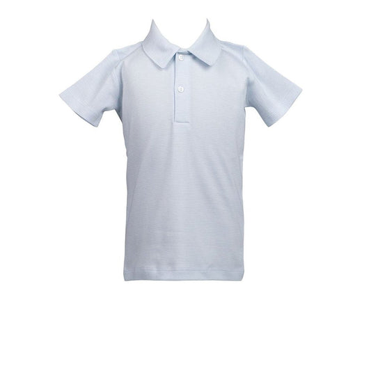 Proper PeonyThe Proper Peony Parkside Collection - Light Blue Stripe PoloBabysupermarket
