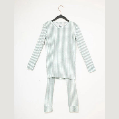 The Uptown Baby Gingham Long Sleeve Pajamas