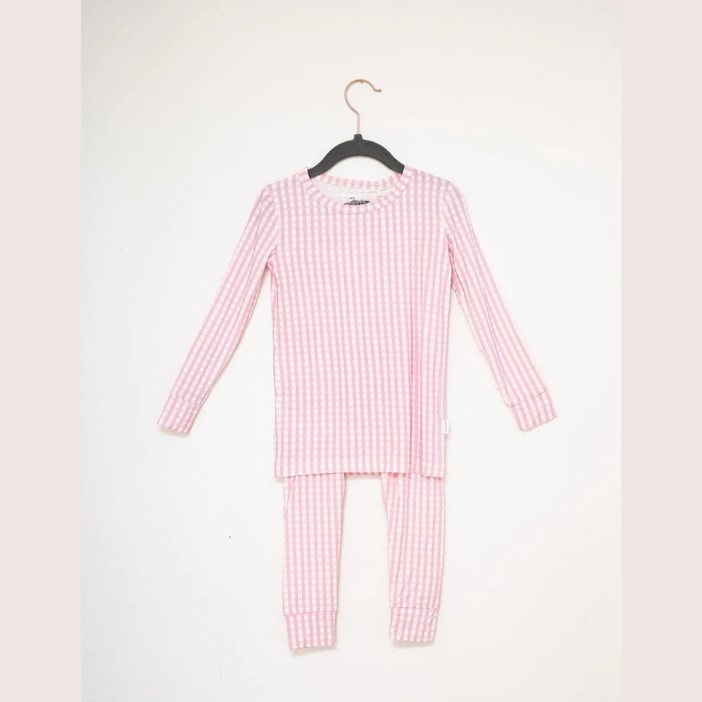 The Uptown Baby Gingham Long Sleeve Pajamas