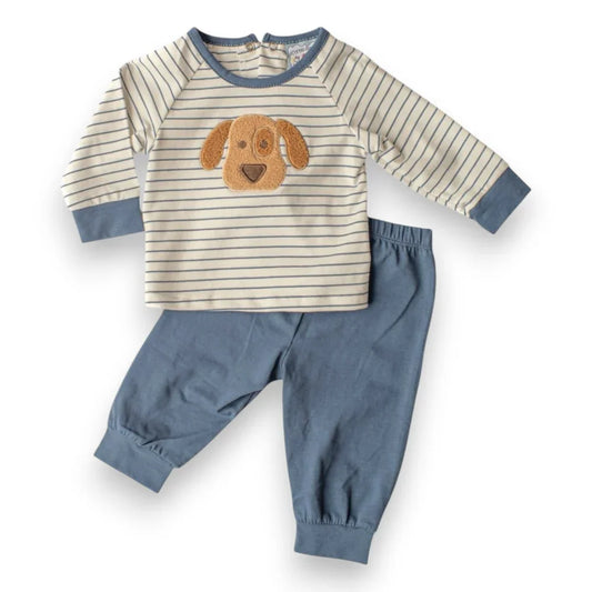 Three Sisters Puppy / 12 Mo Three Sisters Puppy Applique Jogger Set