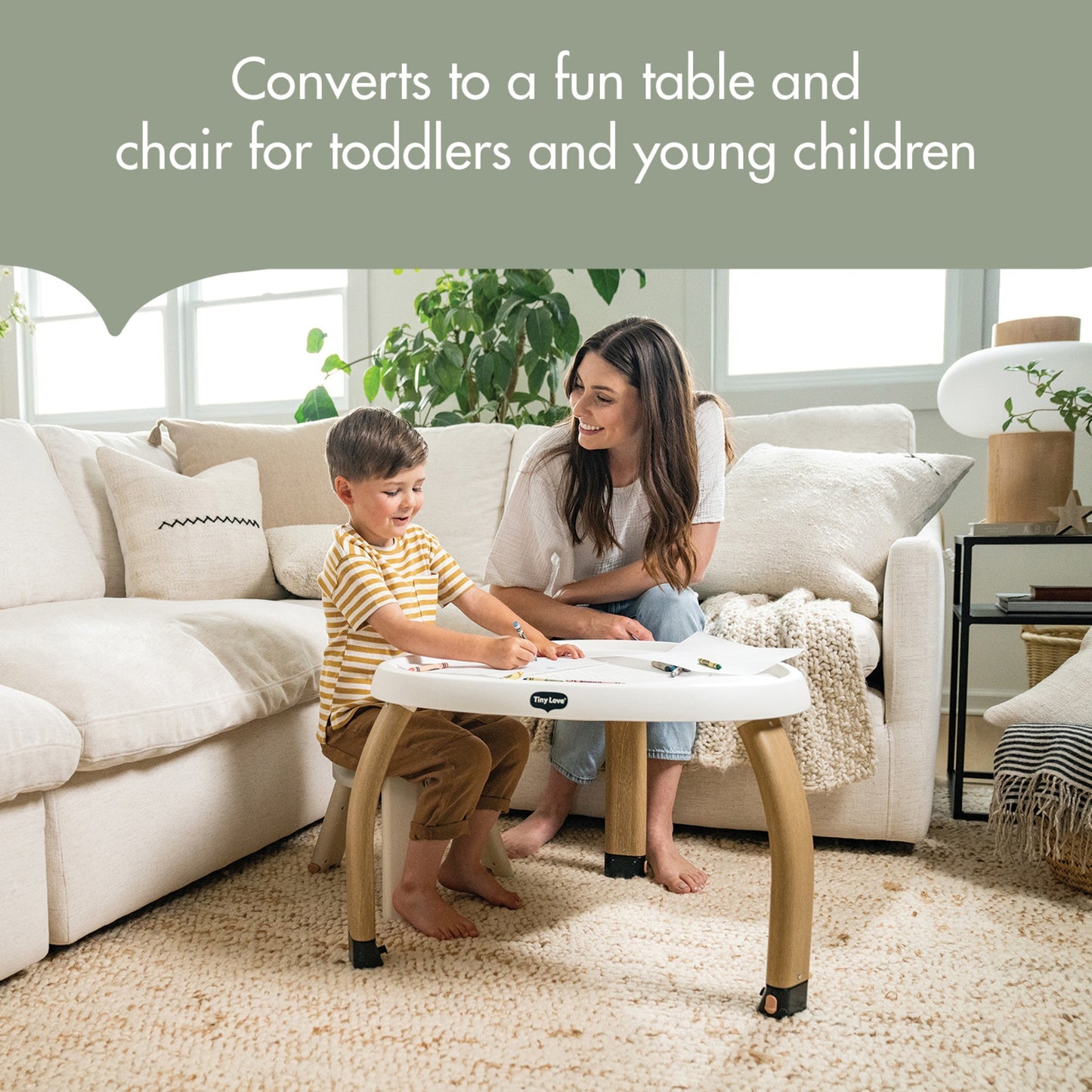 Tiny Love 5-in-1 Black & White Stationary Activity Center