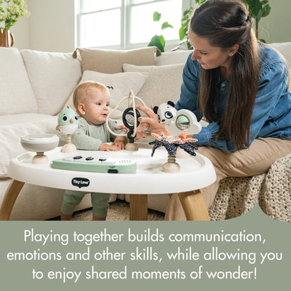 Tiny Love Toys Tiny Love 5-in-1 Here I Grow Stationary Activity Center | Black & White Décor Collection