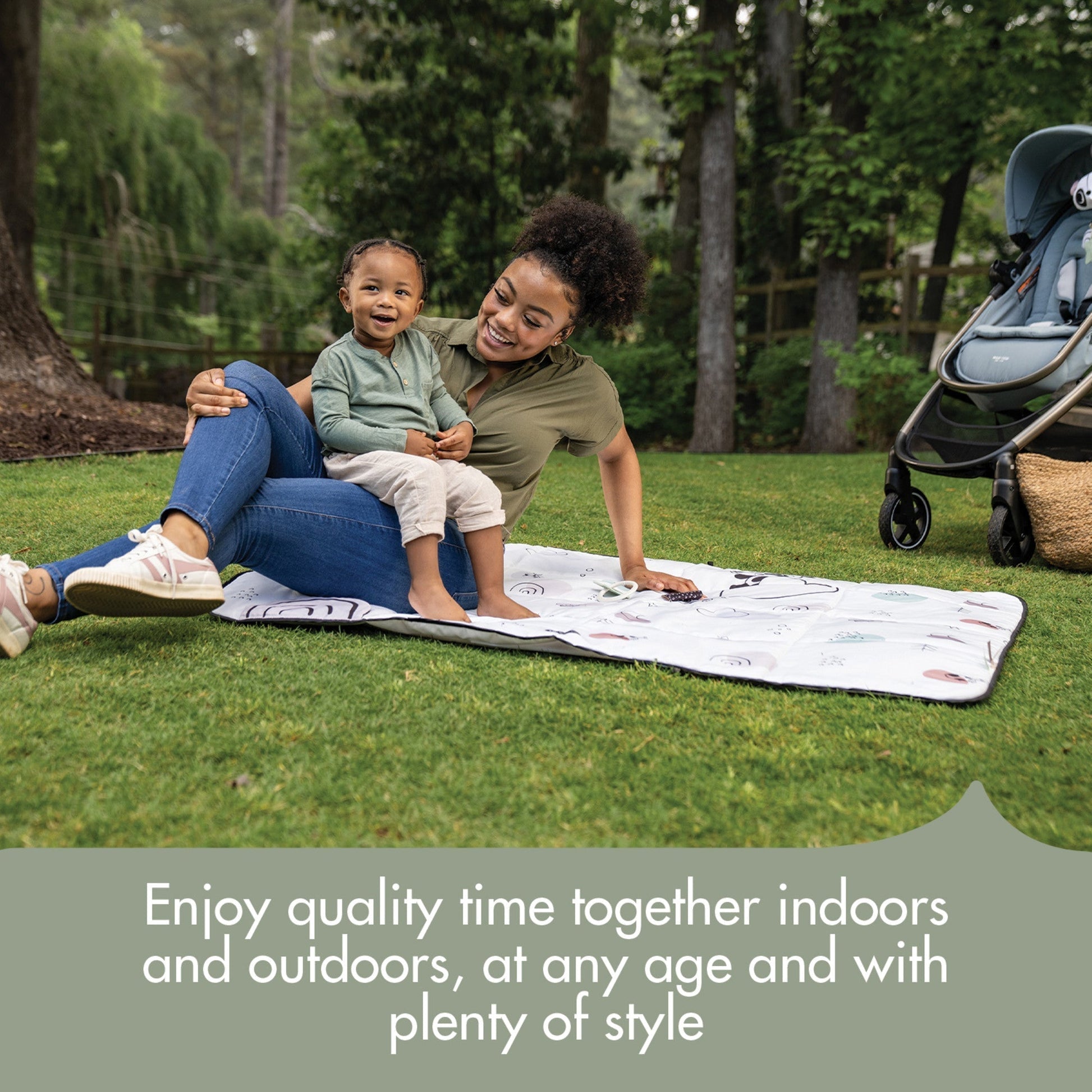 Tiny Love Toys 0+ Tiny Love Black & White XL Outdoor Mat