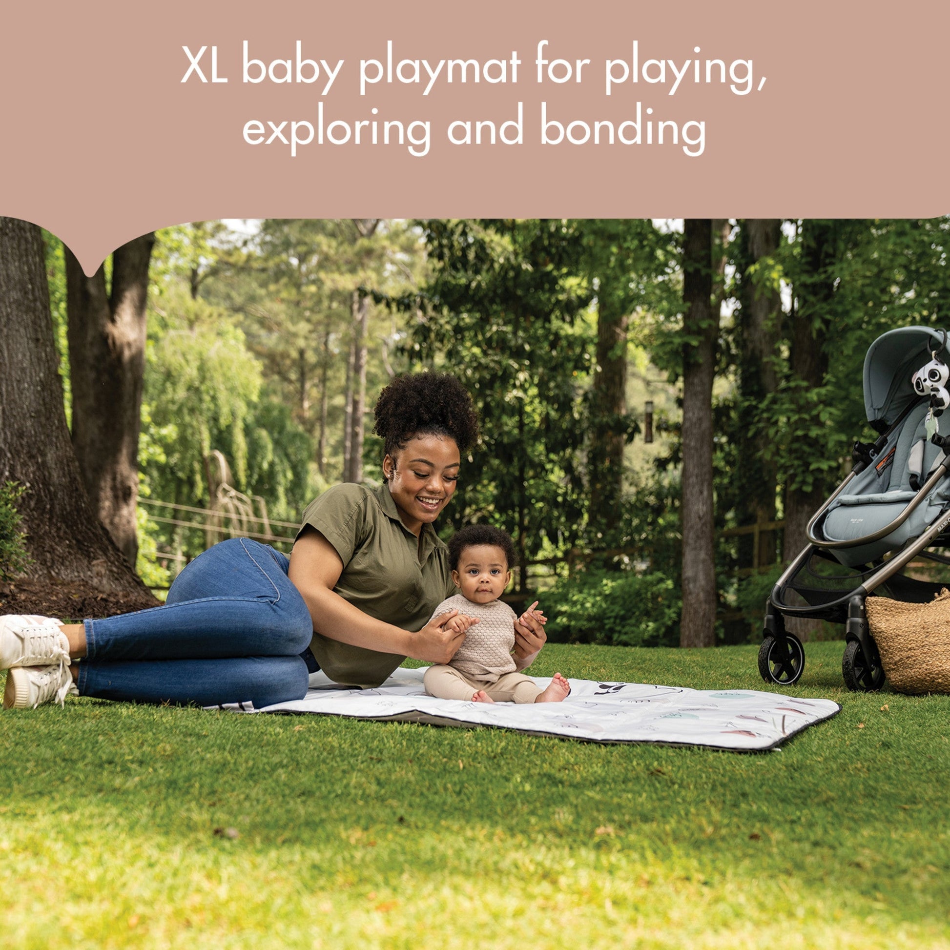 Tiny Love Toys 0+ Tiny Love Black & White XL Outdoor Mat