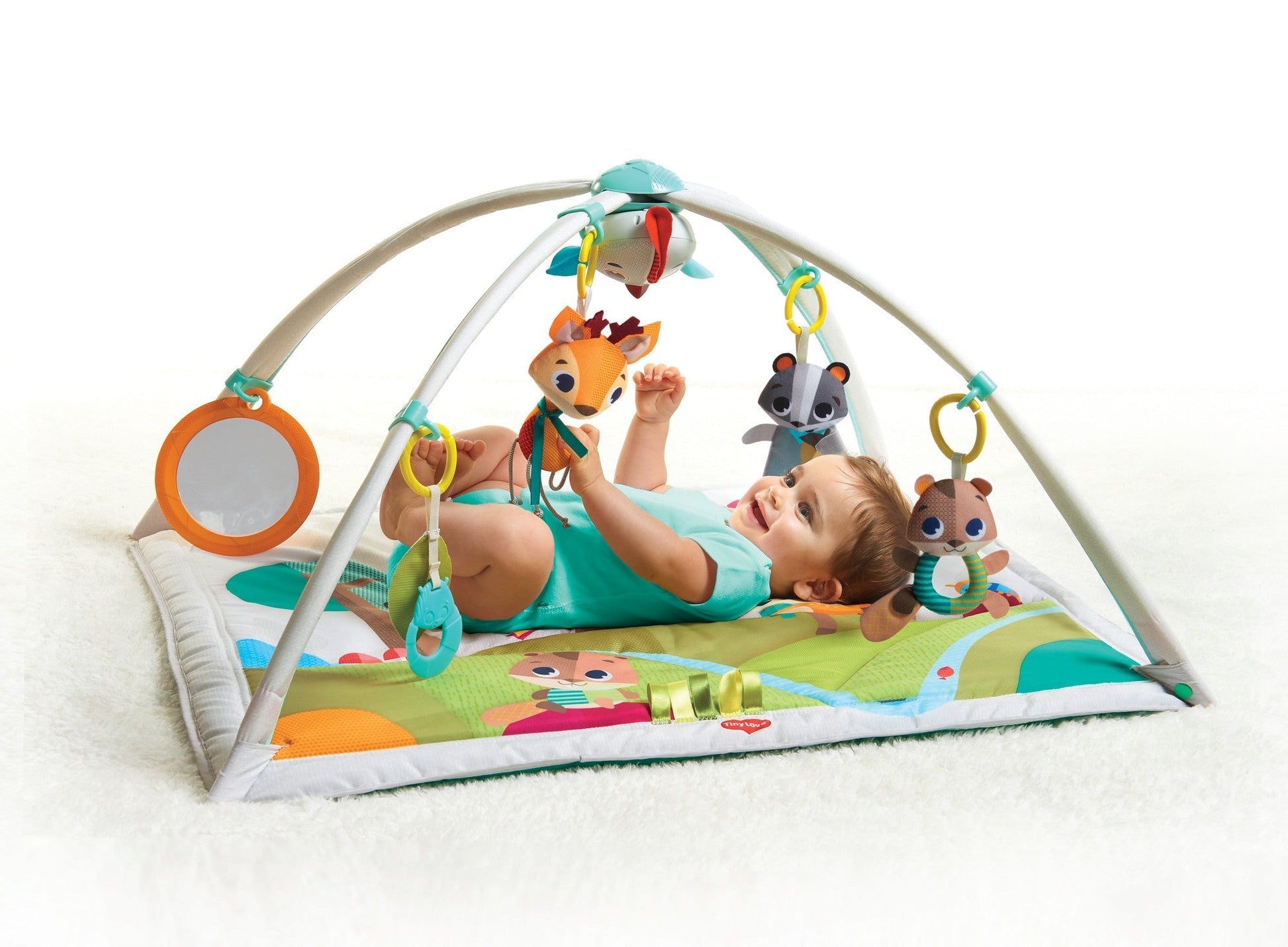 Dorel Juvenile Infant Toys Tiny Love Into The Forest Gymini Deluxe Activity Gym Play Mat