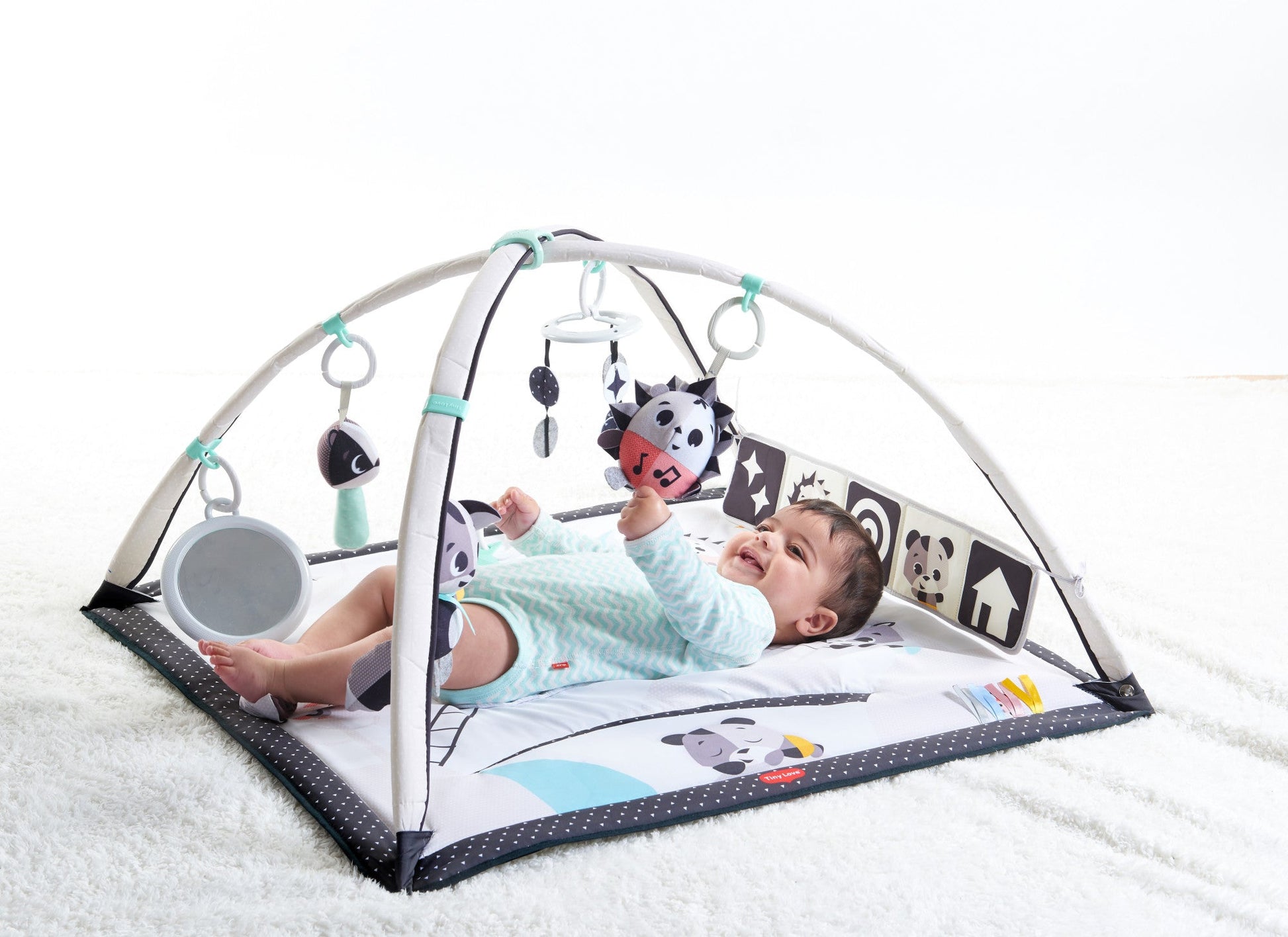 Dorel Juvenile Infant Toys Tiny Love Magical Tales Black & White Gymini