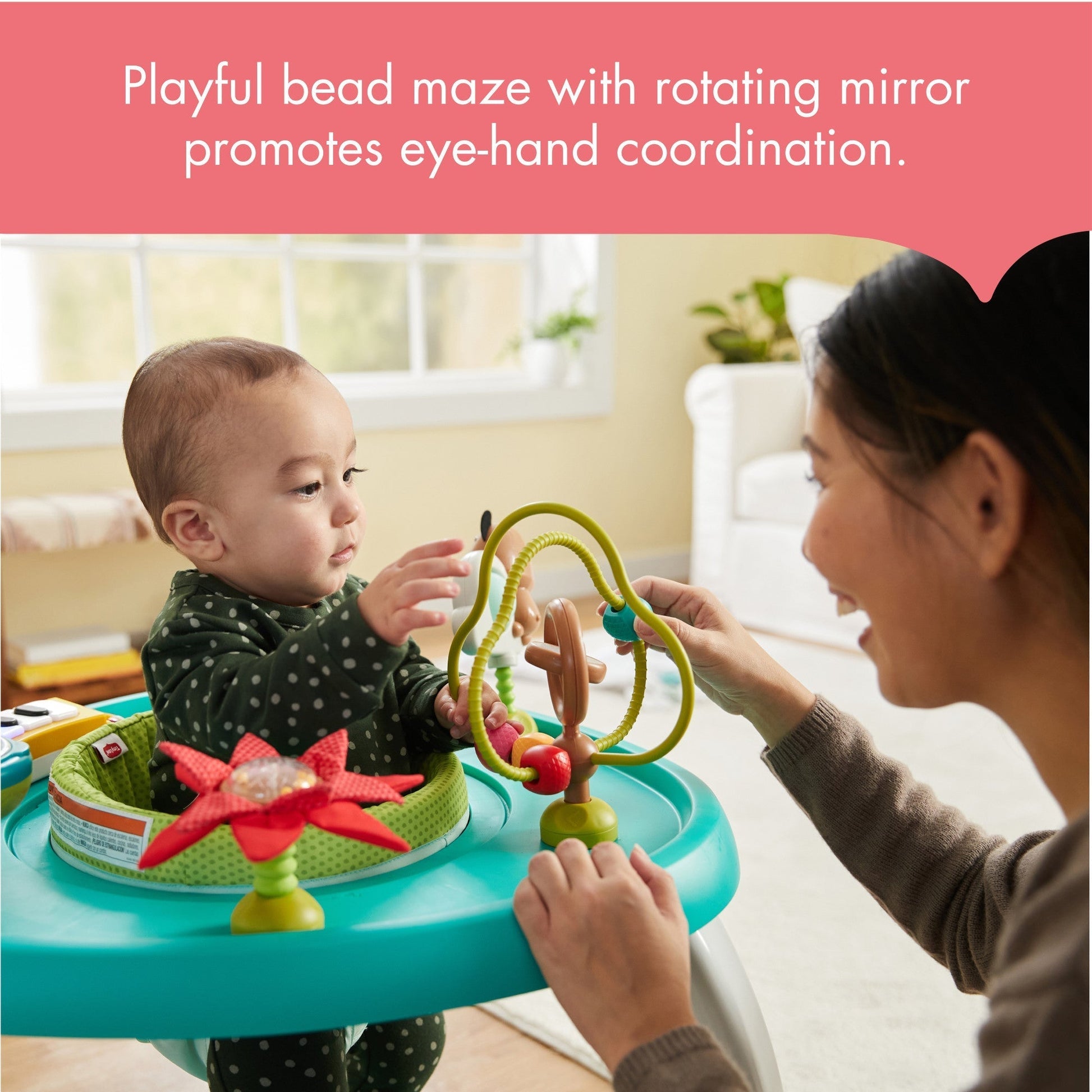 Dorel Juvenile Infant Toys Tiny Love Meadow Days 5-in-1 Stationary Activity Center