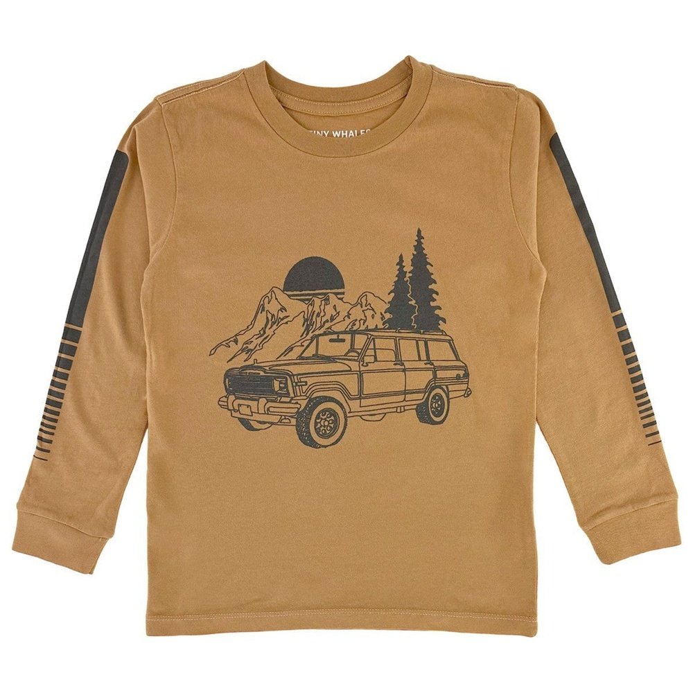 Tiny Whales Boys Road Less Traveled Long Sleeve T-Shirt