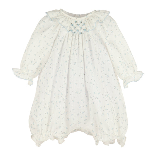 Luli & Me Tiny Floral Smock Bubble