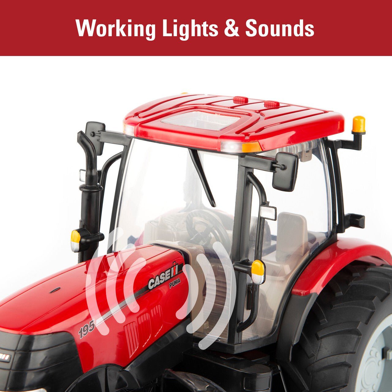 Tomy 1:16 Big Farm Puma 195 With Case IH Dirt Spreader