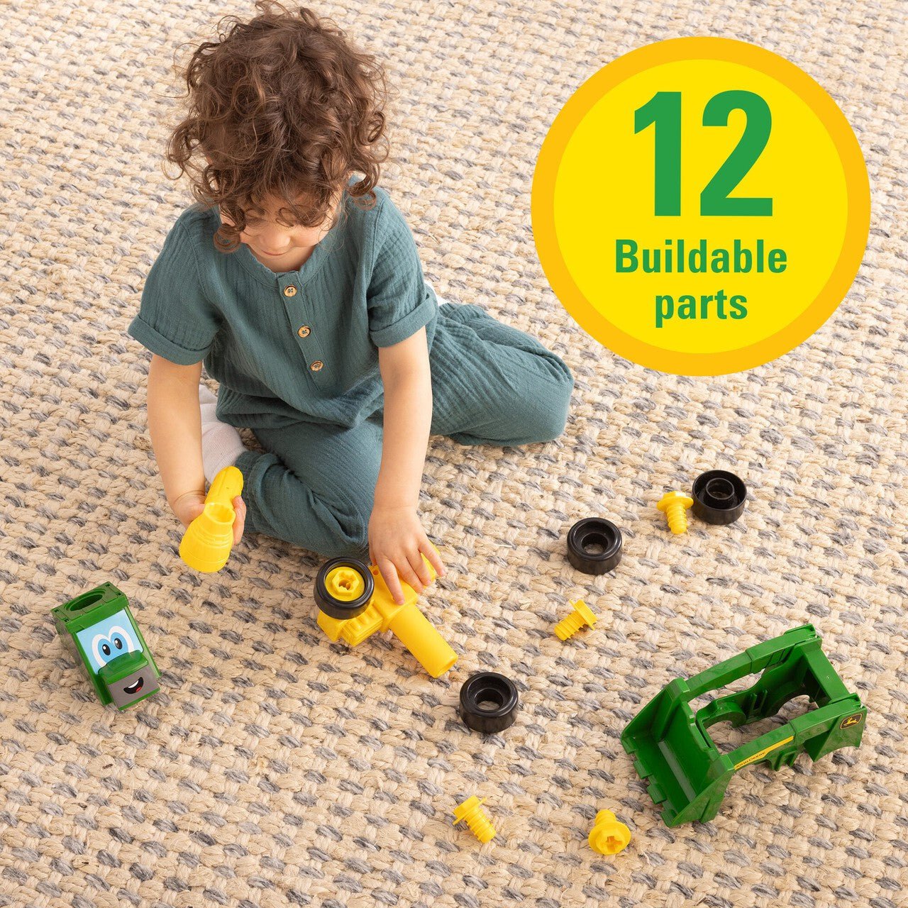 Tomy John Deere Build A Buddy Skid Steer