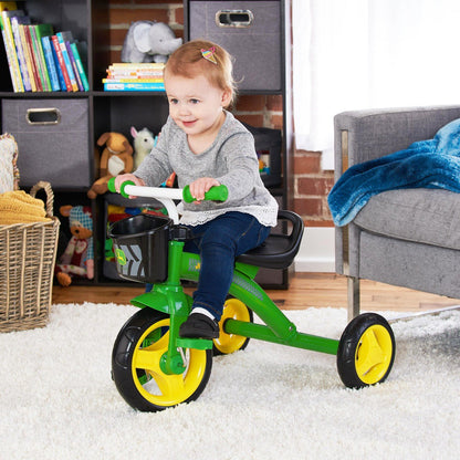 Tomy John Deere Steel Tricycle with Basket
