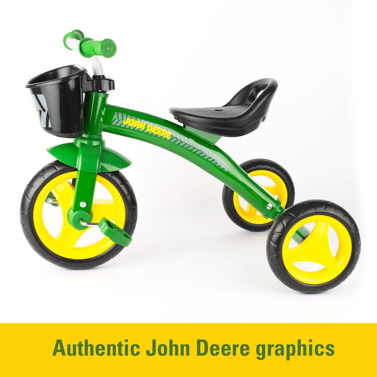 Tomy John Deere Steel Tricycle with Basket