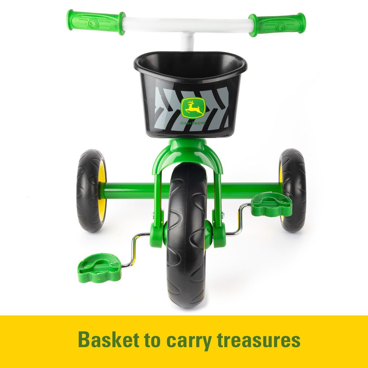 Tomy John Deere Steel Tricycle with Basket