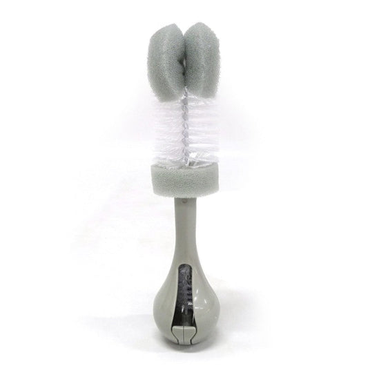 Tomy Baby Care Tomy Sponge Mate Double Sponge Bottle Brush - Cool Grey