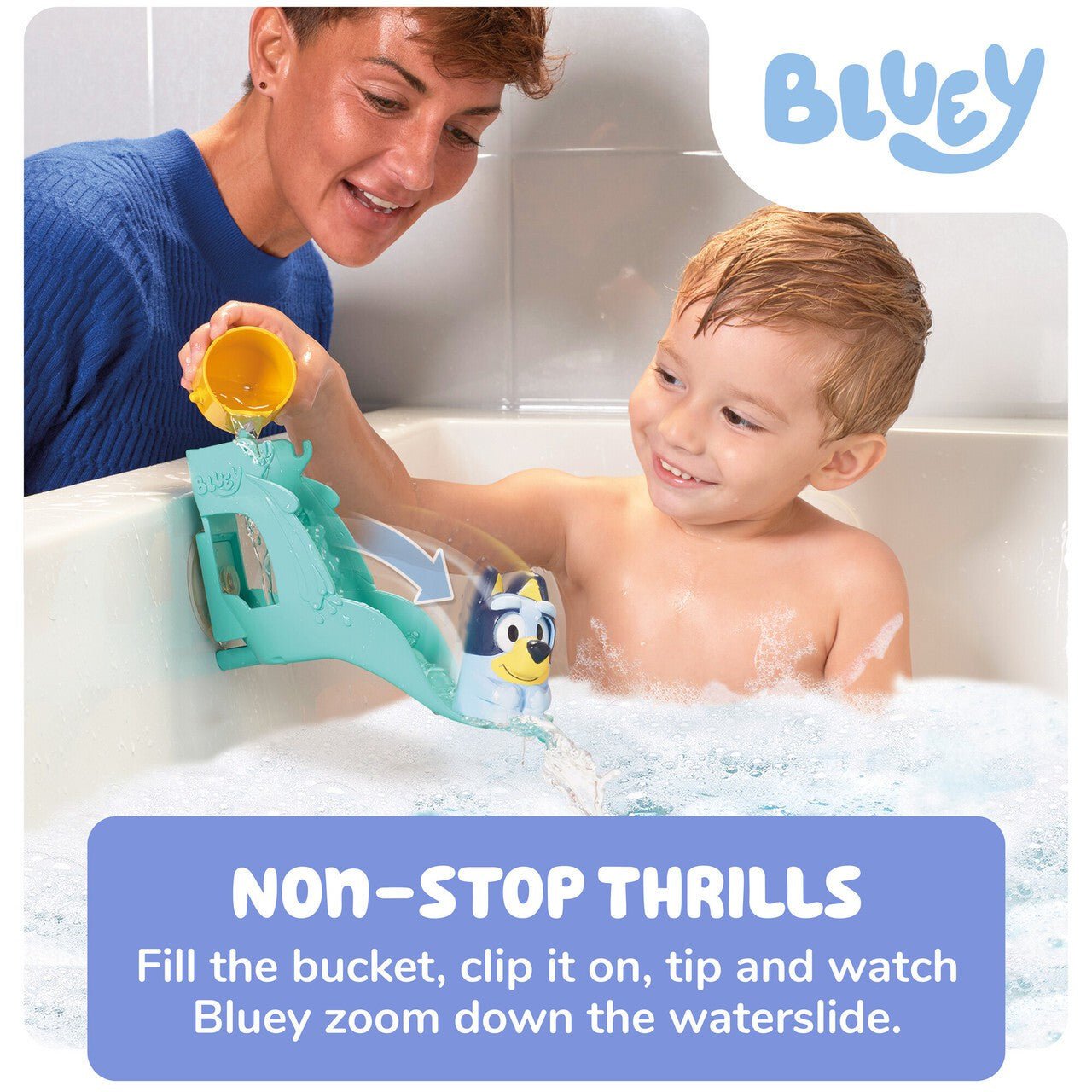 Tomy Bath Toys Tomy Toomies Bluey's Waterslide