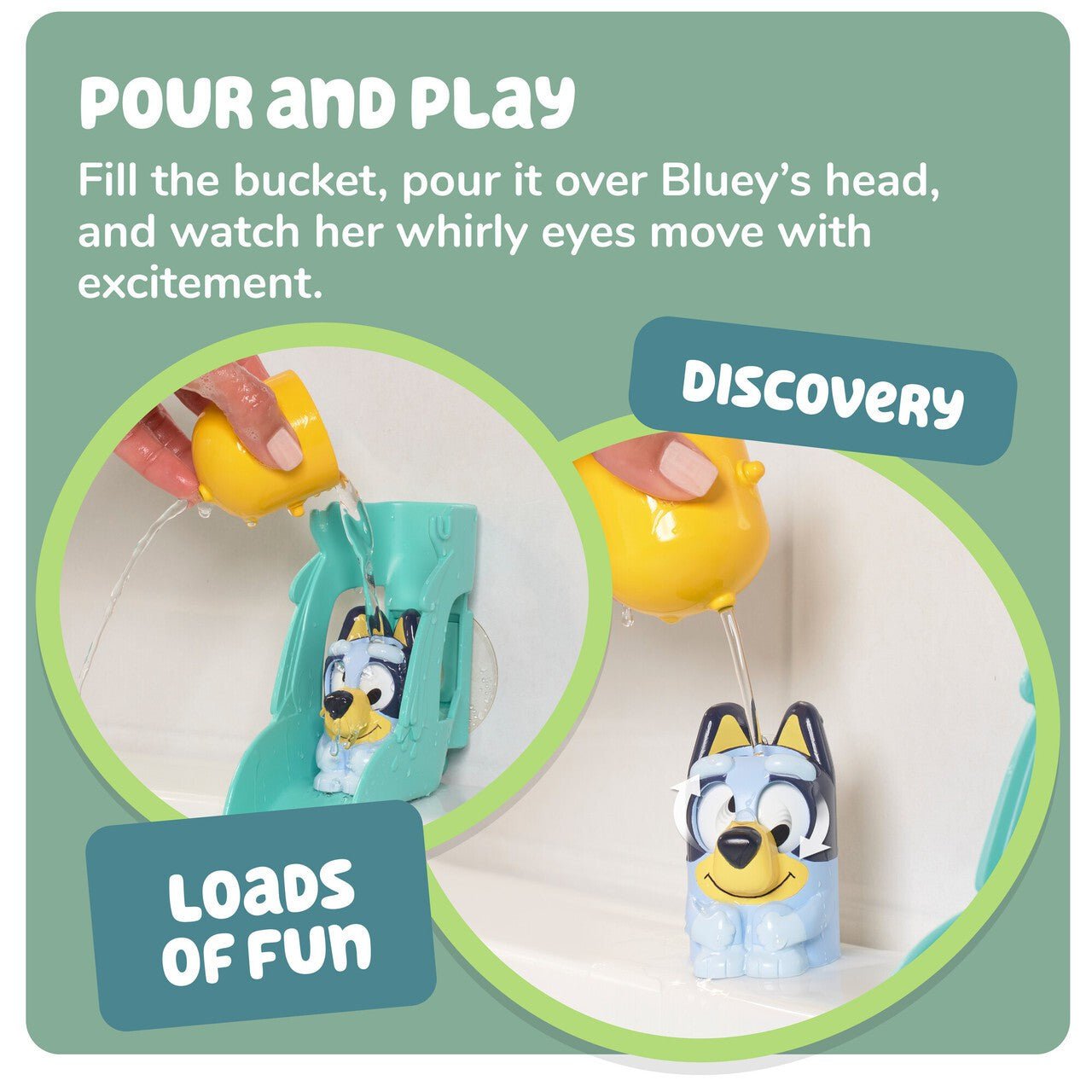 Tomy Bath Toys Tomy Toomies Bluey's Waterslide