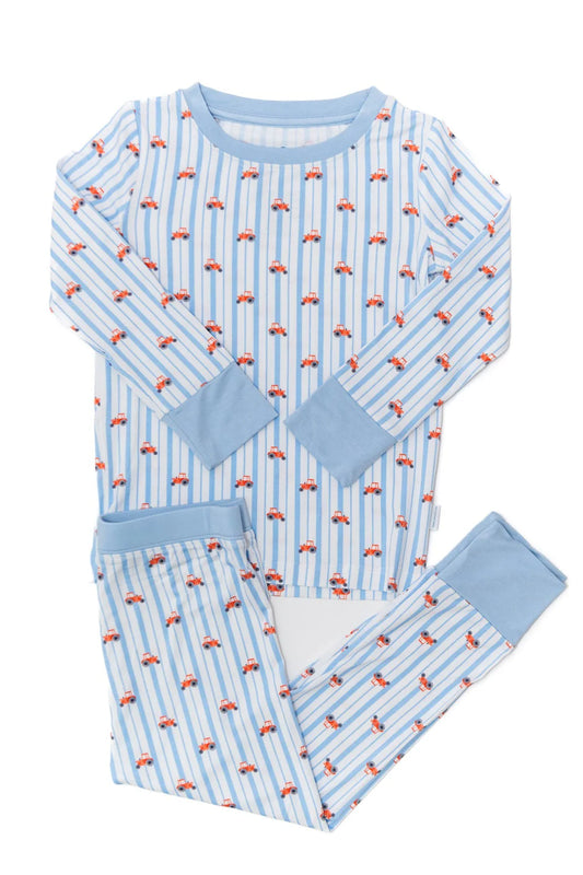 Uptown Baby Tractor Long Sleeve Pajamas