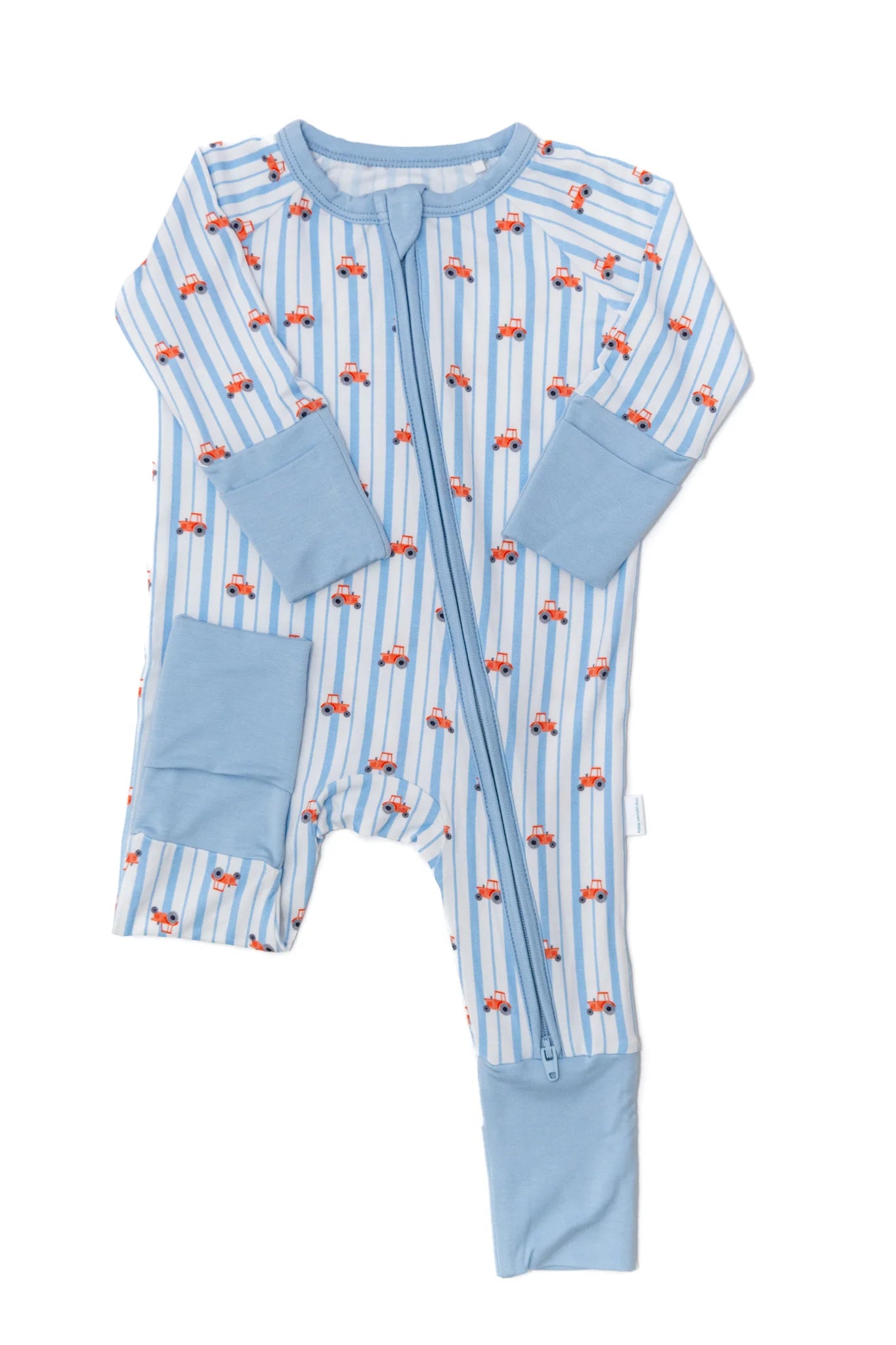 Uptown Baby Tractor Long Sleeve Romper
